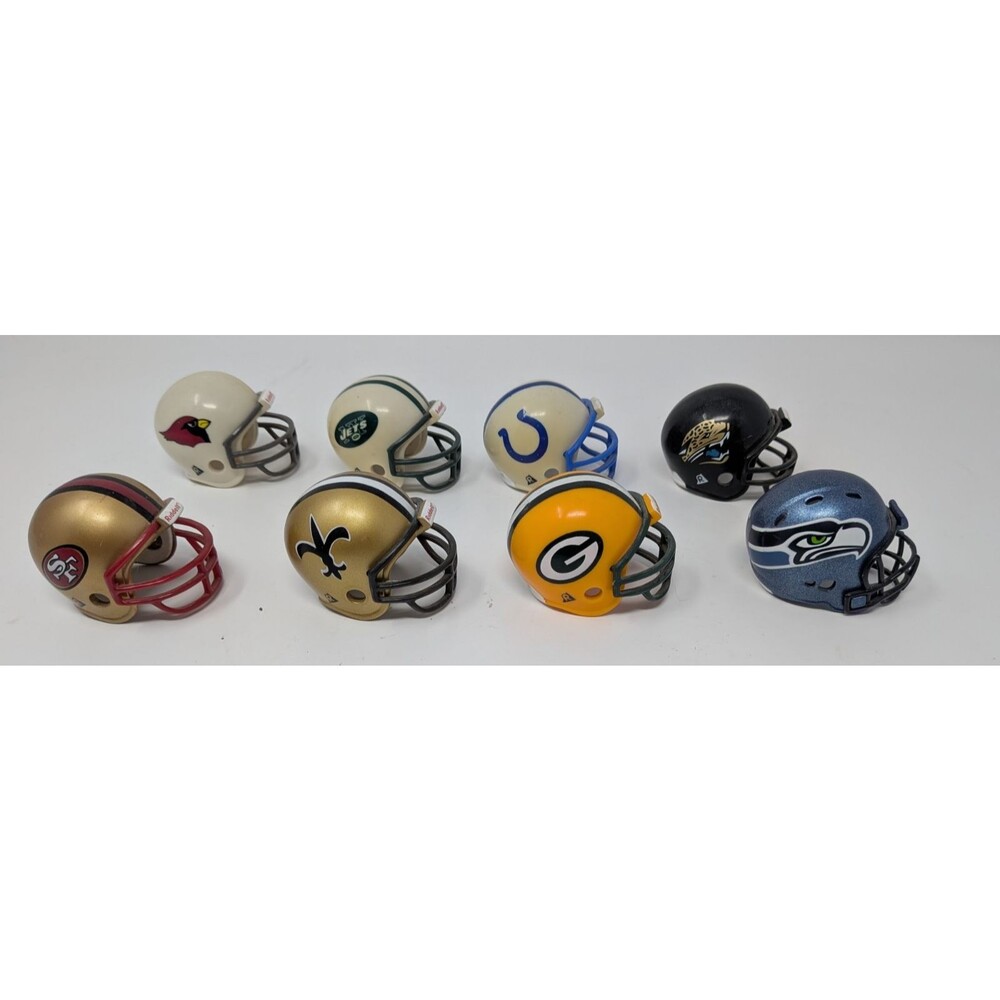 Riddell NFL Pocket Pro Mini Helmet Lot of 8 Vintage 1997 Packers Seahawks